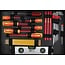 KS Tools 1/4" + 1/2" Electrians tool set, 128 pcs - 911.0628