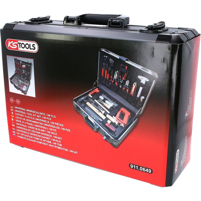 KS Tools 1/4" + 1/2" Universal tool kit set, 149 pcs - 911.0649