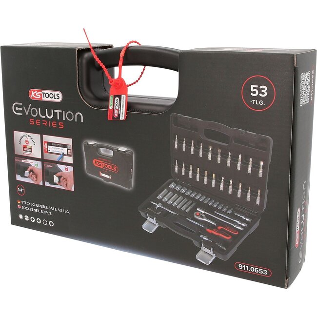 KS Tools 1/4" Socket set, 53 pcs - 911.0653