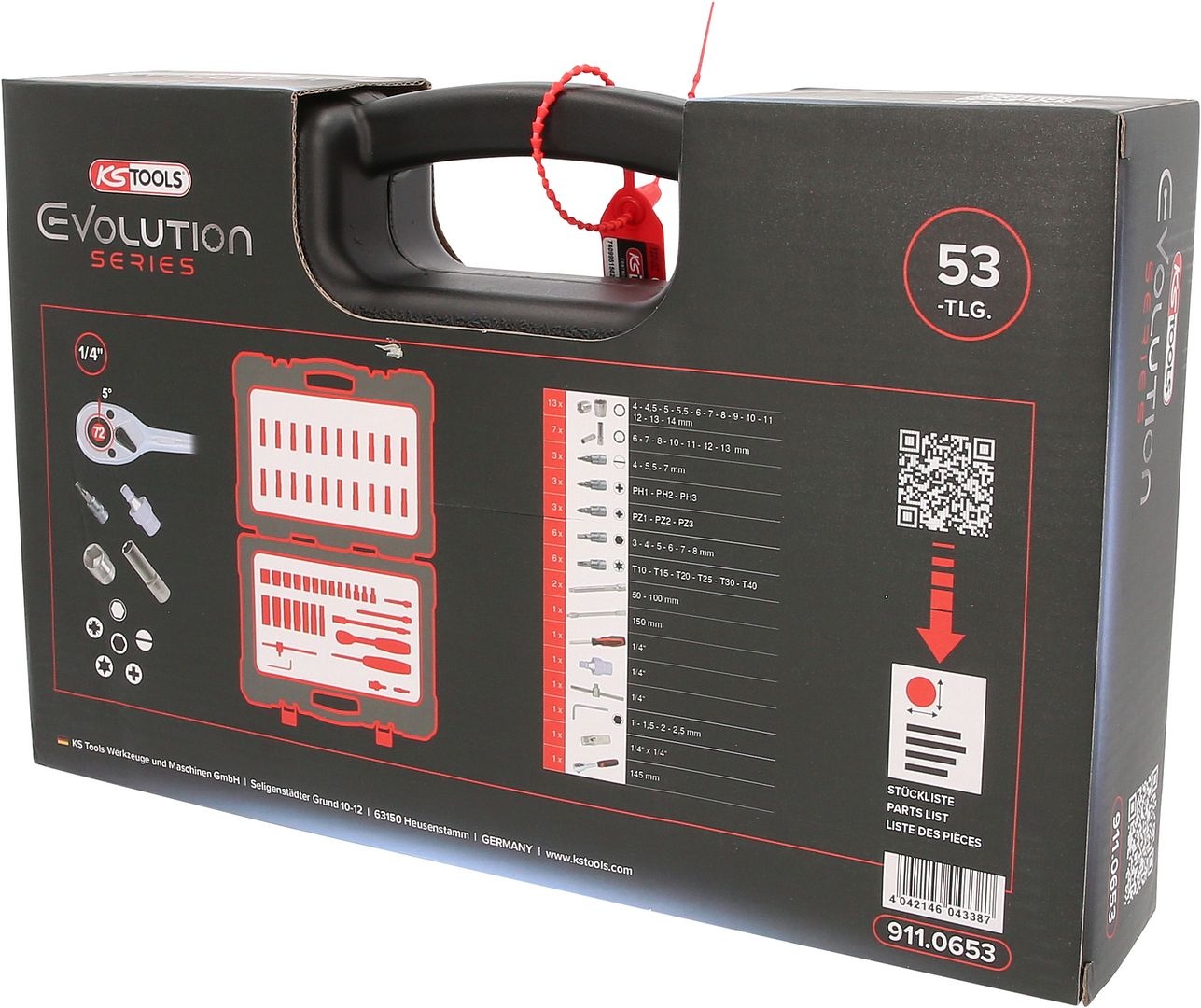 KS Tools 1/4" Dopsleutelset - 53 - delig - 911.0653, foto 5 van 6