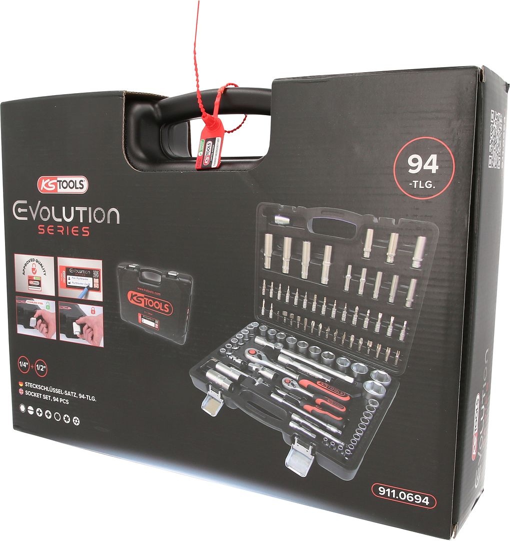 KS Tools 1/4"+1/2" Dopsleutelset - 94 - delig - 911.0694, foto 4 van 6