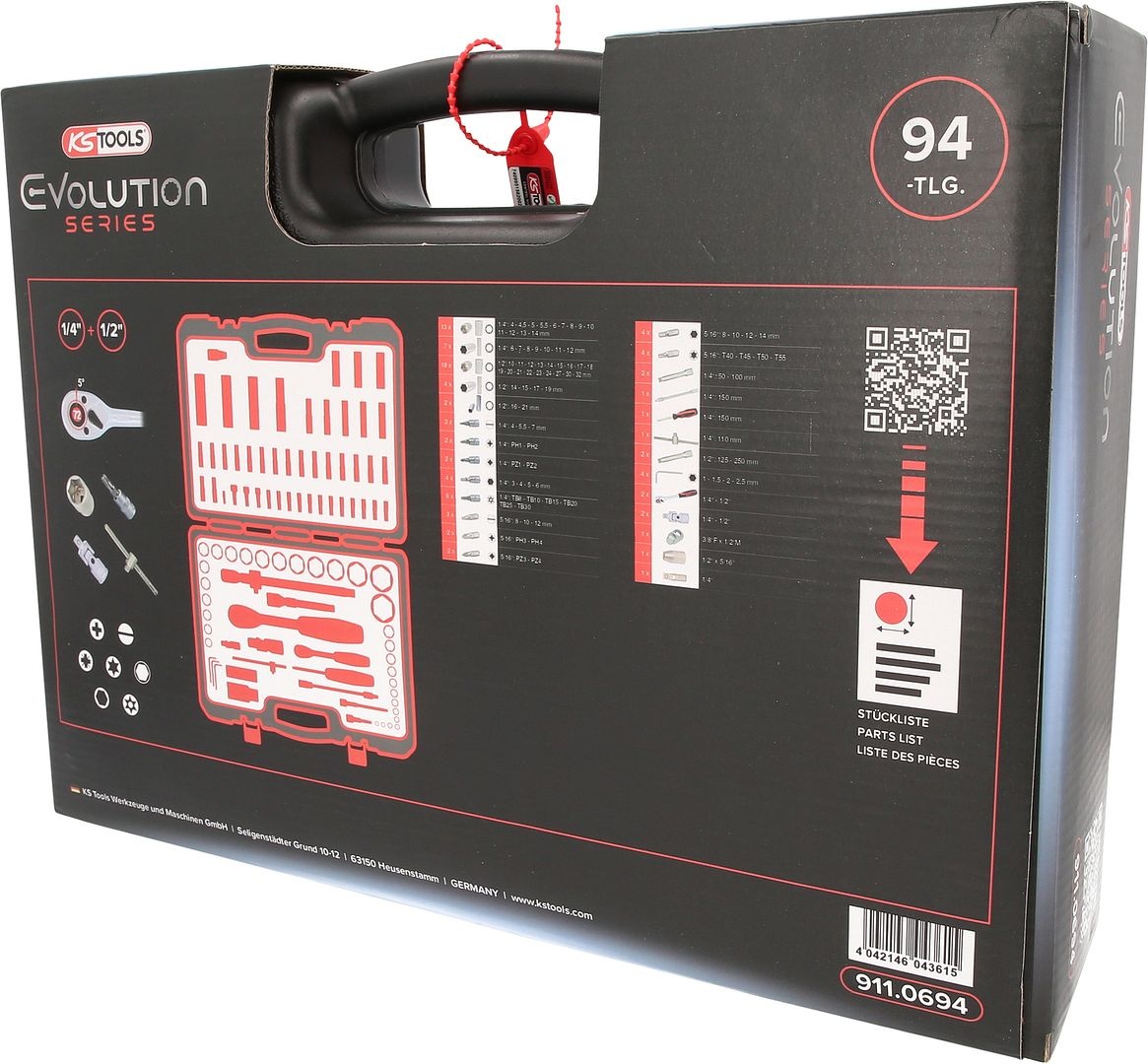 KS Tools 1/4"+1/2" Dopsleutelset - 94 - delig - 911.0694, foto 5 van 6