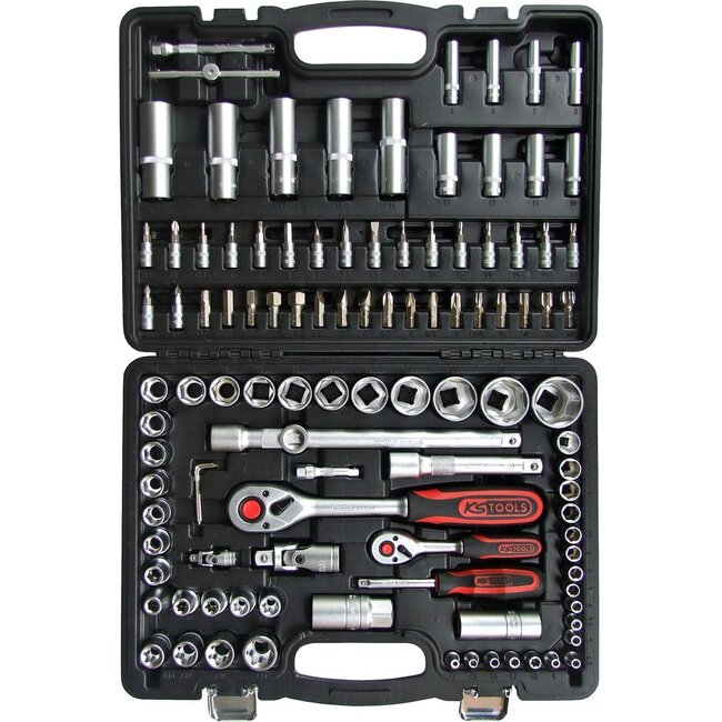 KS Tools 1/4"+1/2" Dopsleutelset - 108 - delig - 911.0708