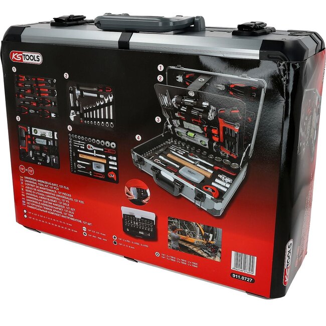 KS Tools 1/4"+1/2" Tool kit, 127 pcs - 911.0727