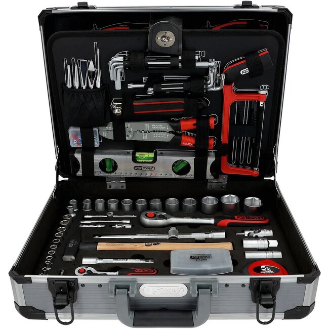 KS Tools 1/4"+1/2" Coffre à outils, 127 pcs - 911.0727