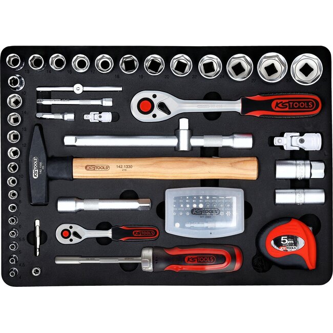 KS Tools 1/4"+1/2" Werkzeug-Satz, 127-tlg - 911.0727