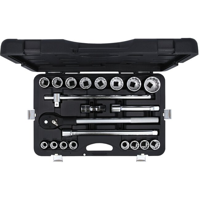 KS Tools 3/4" Coffret de douilles, 21 pcs 12 pans - 911.0751