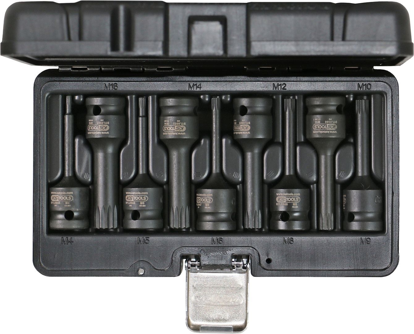 KS Tools 1/2" Bit-dopsleutelset XZN - kracht - 9 - delig - 911.0944, foto 4 van 4