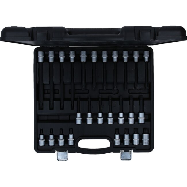 KS Tools 1/2" Bit-Stecknuss-Satz für Vielzahn (XZN)-Schrauben, 26-tlg - 911.4540