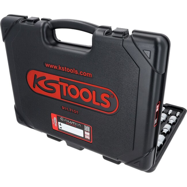 KS Tools 1/4"+3/8"+1/2" Torx-Dopsleutelset - 101 - delig - 911.7101