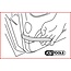 KS Tools Plastic lever wedge set, 5 pcs  - 911.8120