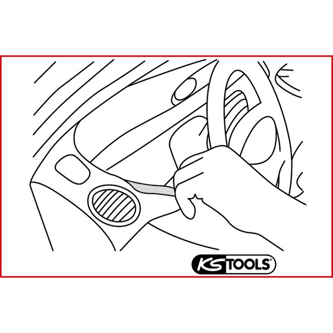 KS Tools Kunststoffkeil-Satz, 5-tlg - 911.8120