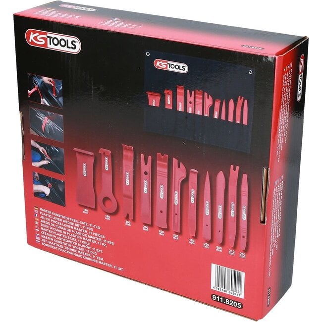 KS Tools MASTER Kunststoffkeil-Satz, 11-tlg - 911.8205