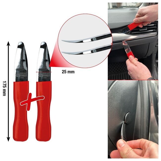KS Tools Universal dismantling lever set, 2 pcs - 911.8230