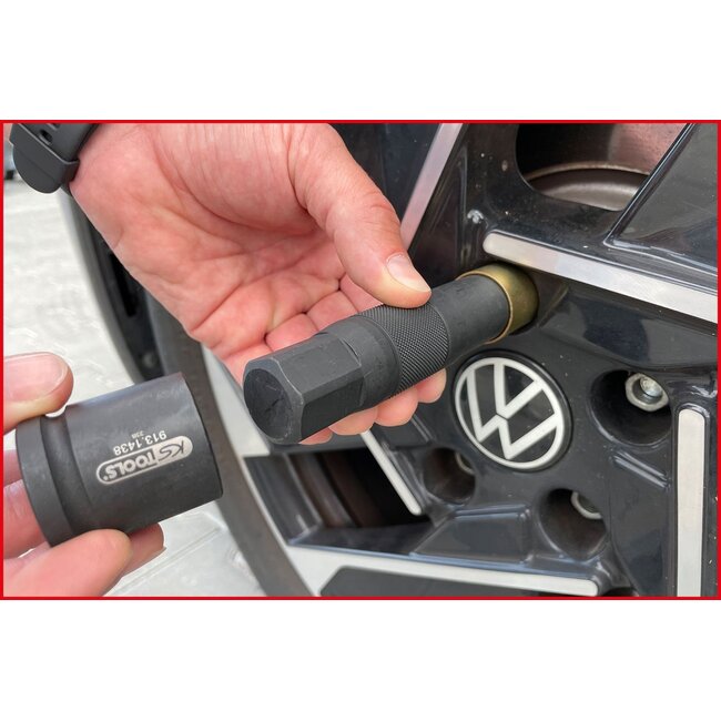 KS Tools Felgenschloss-Demontage-Satz, 15-tlg - 913.1430
