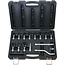 KS Tools 3/8″ double-hexagonal push-fit open-end spanner set with articulation, 15 pcs, 10 – 22 mm - 913.3835