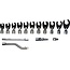 KS Tools 3/8″ double-hexagonal push-fit open-end spanner set with articulation, 15 pcs, 10 – 22 mm - 913.3835