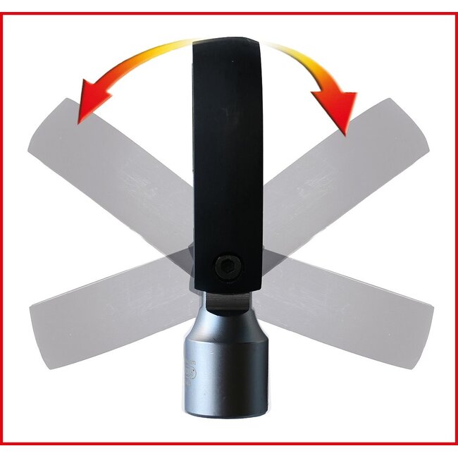 KS Tools 3/8" 12-kant-insteek-steeksleutelset met scharnier - 15 - delig - 10 - 22 mm - 913.3835