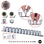 KS Tools 3/8" RESCUEpower Socket set, 13 pcs, 8-19mm - 913.3930