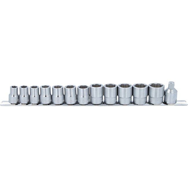 KS Tools 3/8" RESCUEpower Socket set, 13 pcs, 8-19mm - 913.3930