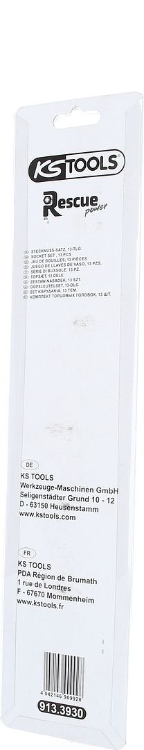 KS Tools 3/8" RESCUEpower Dopsleutelset - 13 - delig - 8-19mm - 913.3930, foto 5 van 6