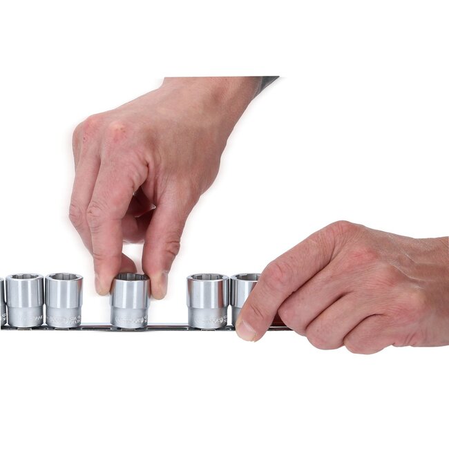 KS Tools 3/8" Jeu de douilles RESCUEpower, 13 pcs 8-19 mm - 913.3930