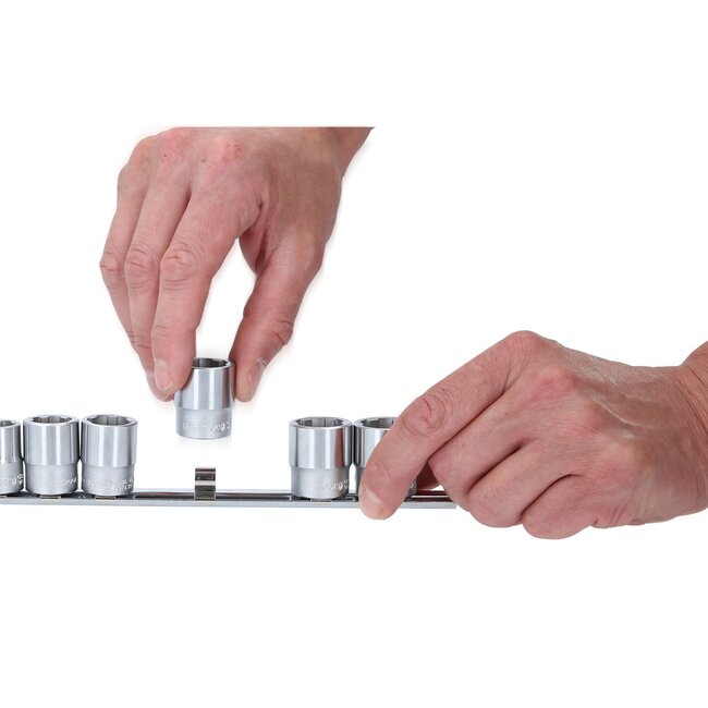 KS Tools 3/8" RESCUEpower Stecknuss-Satz, 13-tlg 8-19mm - 913.3930