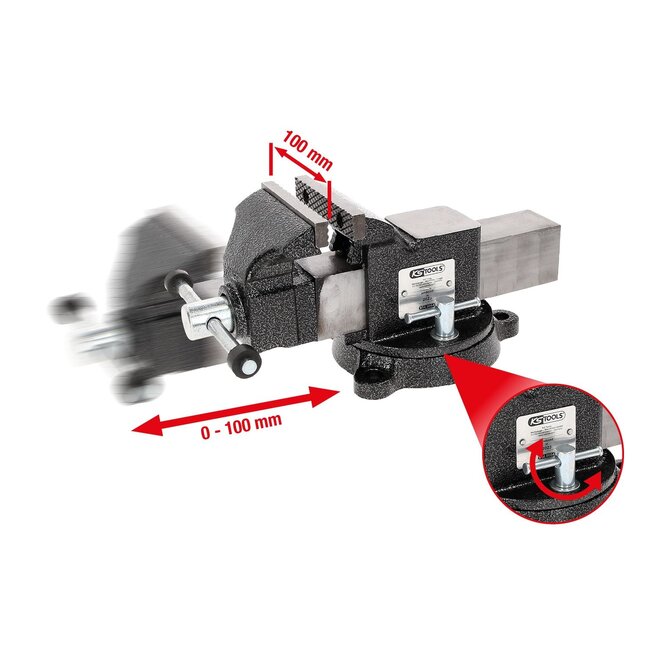 KS Tools Parallel-Schraubstock, 4" - 914.0004