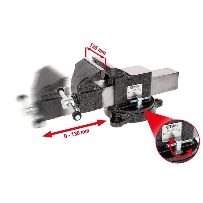 KS Tools Bankschroef,5" - 914.0005