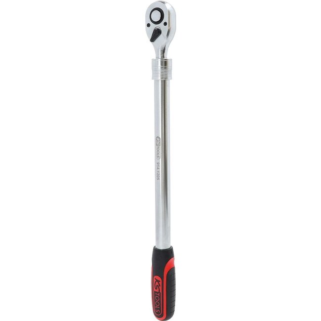 KS Tools 1/2" omschakelbare telescoopratel - extra lang - 72-tanden - 914.1205