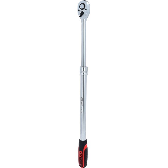 KS Tools 1/2" Telescopic reversible ratchet, extra long, 72 teeth - 914.1205