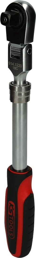 KS Tools 1/2" SlimPOWER Omschakelbare ratel met telescooparm - 72 tanden - 914.1220, foto 5 van 6