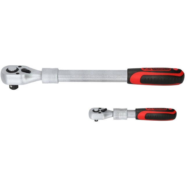 KS Tools 1/4" + 1/2" omschakelbare telescoopratelset - 2 - delig - 914.1412