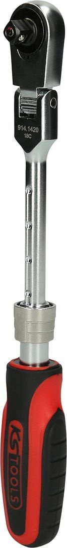 KS Tools 1/4" SlimPOWER telescoopratel met scharnier - 72 tanden - 914.1420, foto 3 van 6