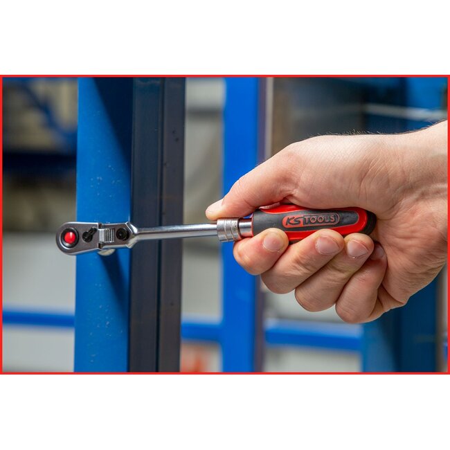 KS Tools 1/4" SlimPOWERCliquet réversible d'articulation de télescope, 72 crans - 914.1420