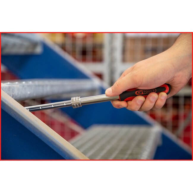 KS Tools 3/8" SlimPOWER Telescopic reversible ratchet, 72 teeth - 914.3820