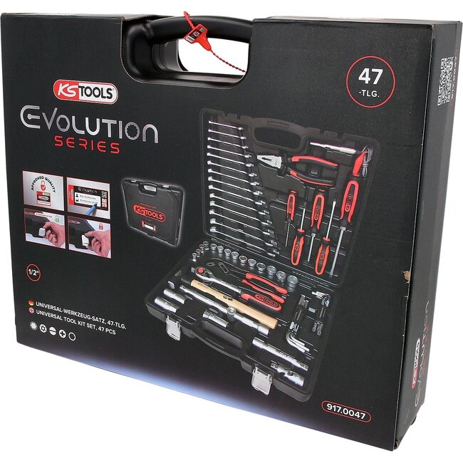 KS Tools 1/2" Coffret d'outils universels, 47 pièces – 917.0047