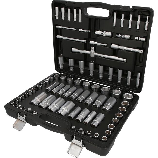 KS Tools 1/4"+3/8"+1/2" dopsleutelset - 82 dlg - Engelse maten - 917.0082