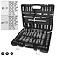 KS Tools Jeu de clés à douille 1/4"+3/8"+1/2", 82 pcs, dimensions en pouces - 917.0082