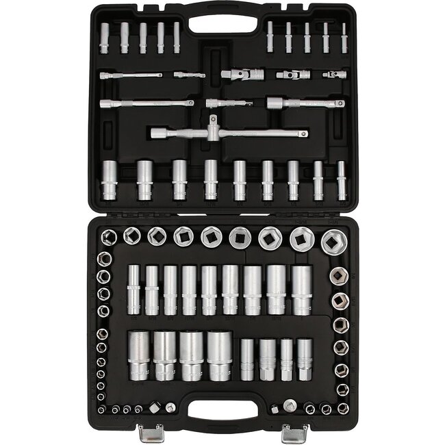 KS Tools 1/4"+3/8"+1/2" dopsleutelset - 82 dlg - Engelse maten - 917.0082