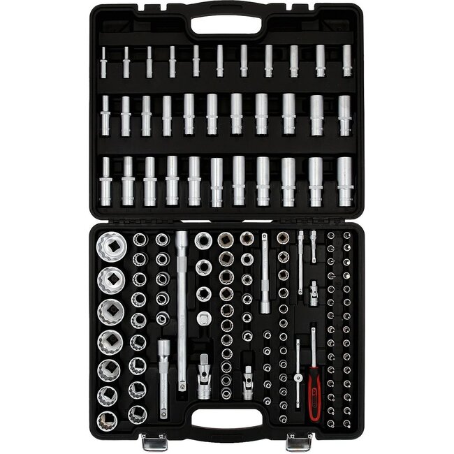 KS Tools 1/4"+3/8"+1/2" Coffret de douilles, 133 pcs – 917.0133