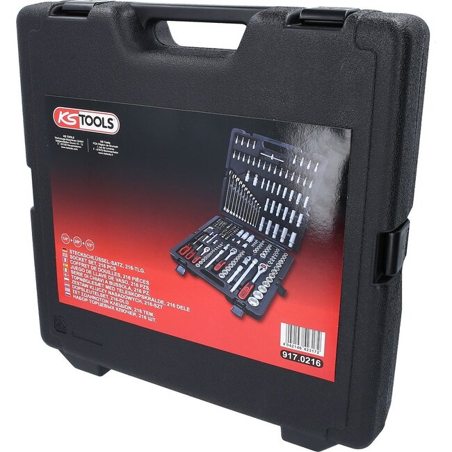 KS Tools 1/4"+3/8"+1/2" Socket set, 216 pcs - 917.0216