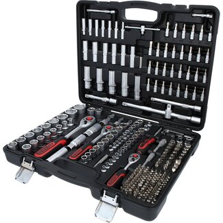 KS Tools 1/4"+3/8"+1/2" Coffret de douilles, 255 pièces