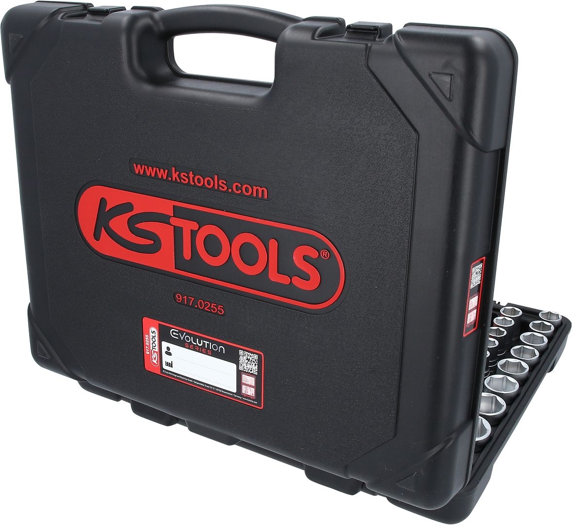 KS Tools 1/4"+3/8"+1/2" Dopsleutelset - 255 - delig - 917.0255, foto 4 van 6
