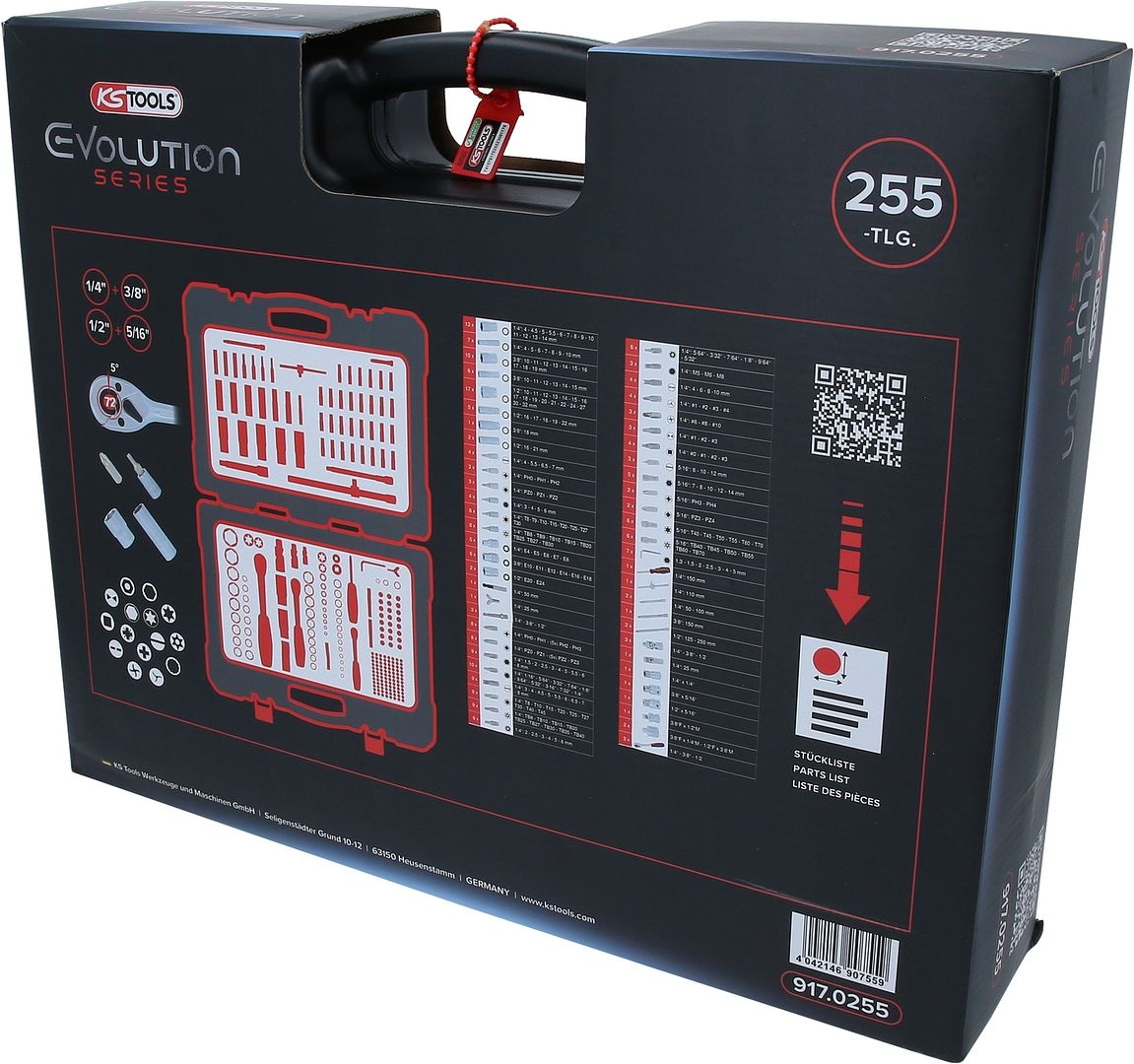 KS Tools 1/4"+3/8"+1/2" Dopsleutelset - 255 - delig - 917.0255, foto 6 van 6