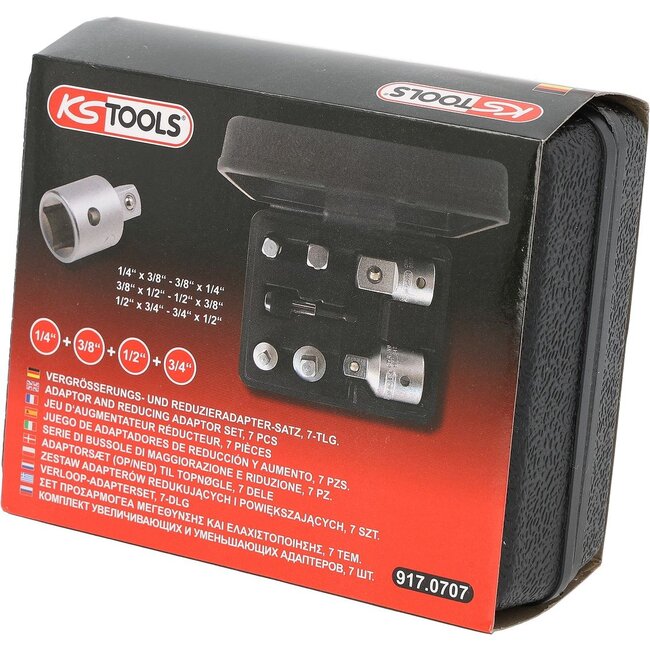 KS Tools Adaptor and reducing adaptor set, 7 pcs - 917.0707