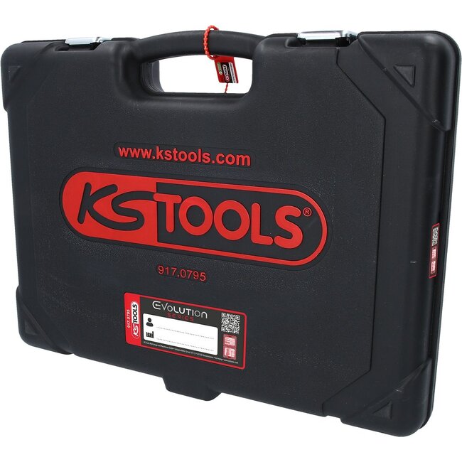 KS Tools 1/4" + 3/8" + 1/2" Dopsleutelset - 195 - delig - 917.0795