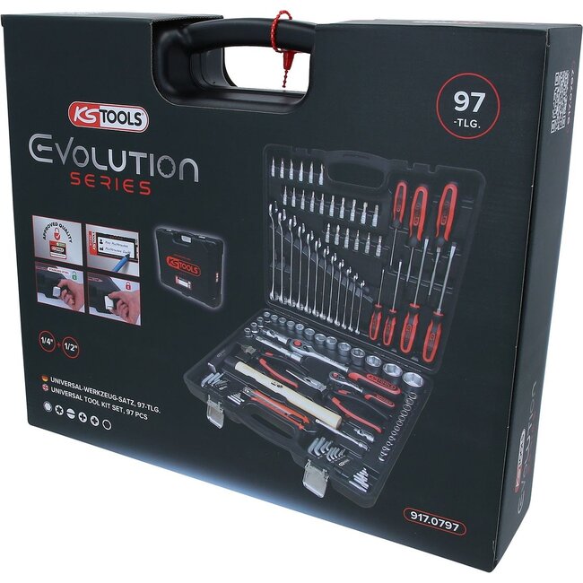 KS Tools 1/4"+1/2" Universal tool set 97 pcs - 917.0797