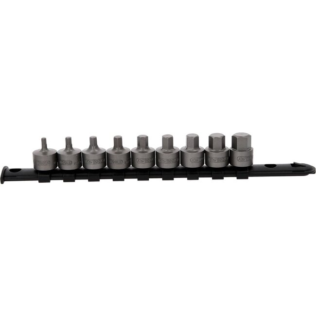 KS Tools 3/8" bit-dop inbus - kort - 9 - delig - 4 - 14 mm - 917.4000