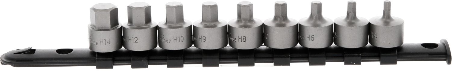 KS Tools 3/8" bit-dop inbus - kort - 9 - delig - 4 - 14 mm - 917.4000, foto 3 van 6